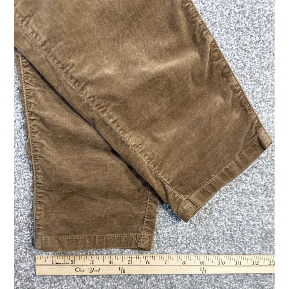 J.McLaughlin Pants Women's 10 Brown Velvet Velour Straight Leg Stretch - Picture 5 of 12
